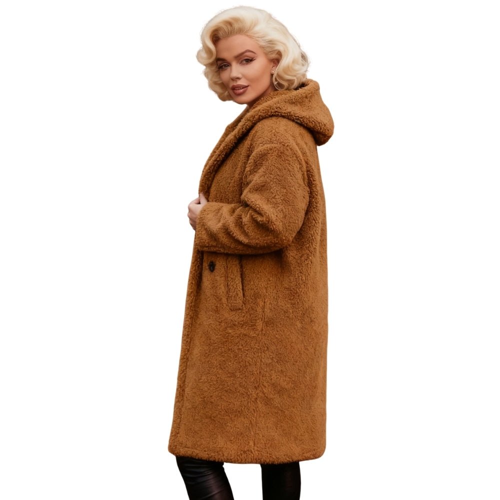 Elowen | Hooded Teddy Oversized Coat