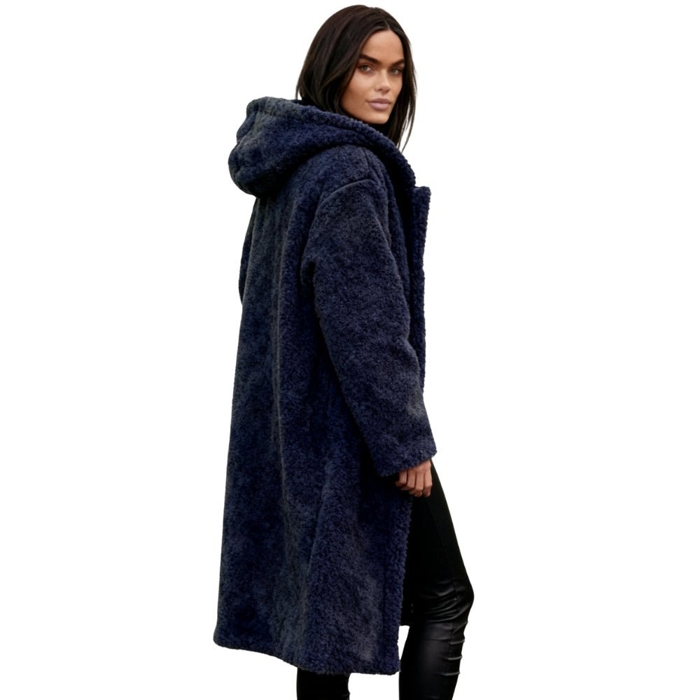 Elowen | Hooded Teddy Oversized Coat