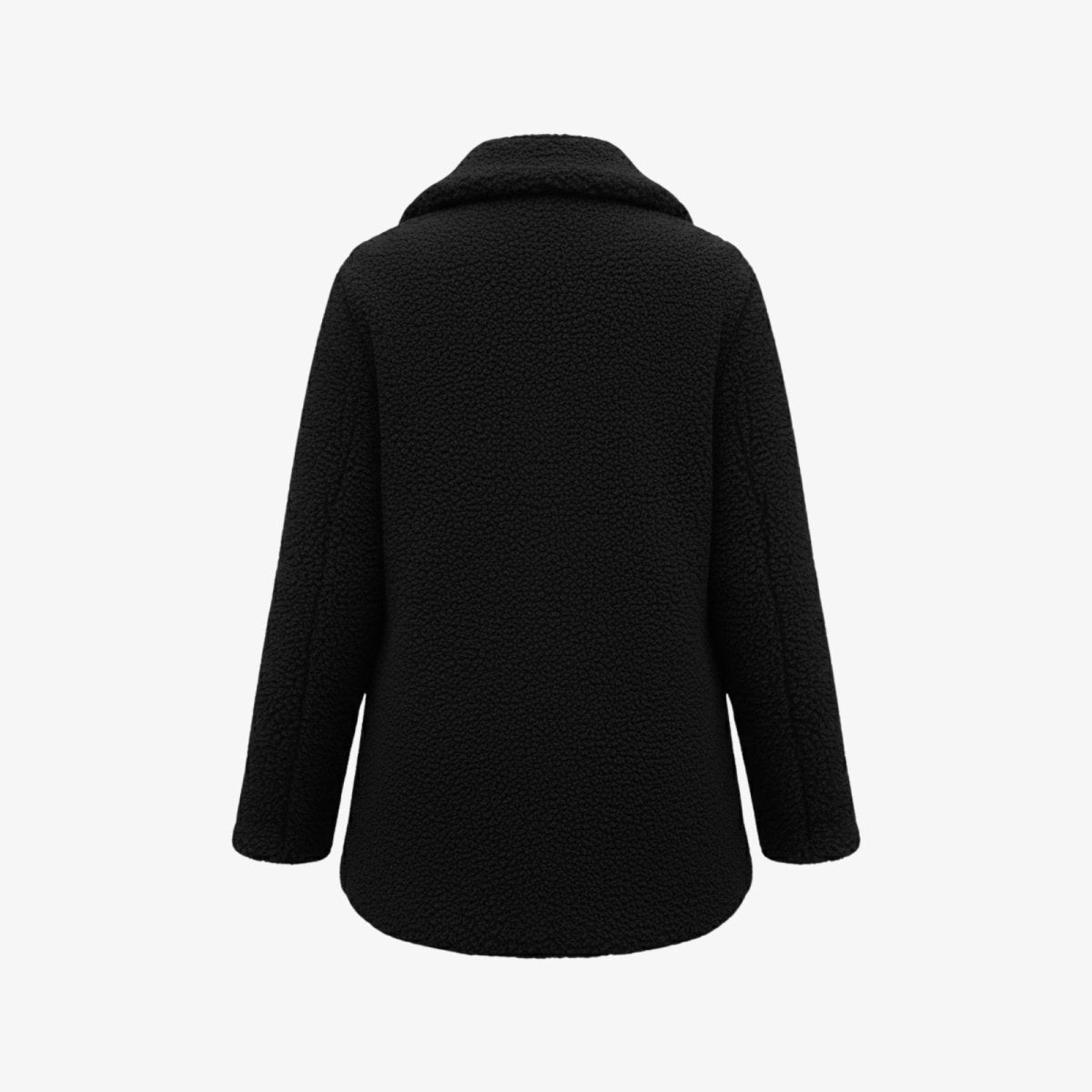 Claire | Double Breasted Bouclé Teddy Coat