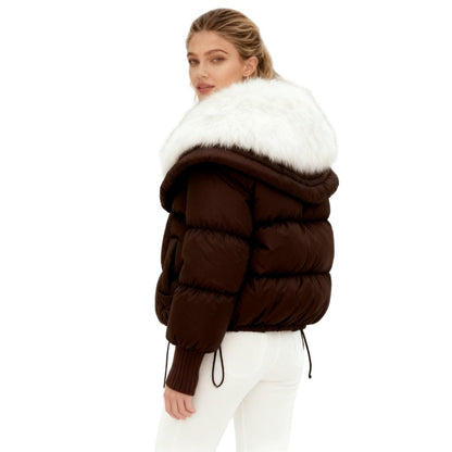 Aurelia | Duck Down Puffer Coat Fur Collar