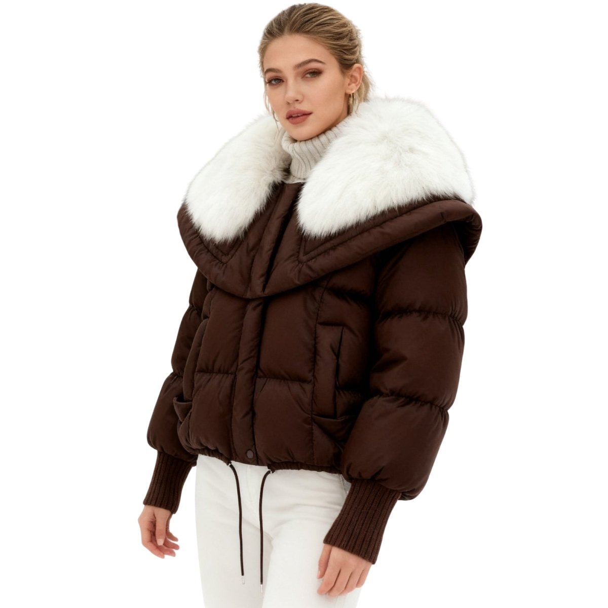 Aurelia | Duck Down Puffer Coat Fur Collar