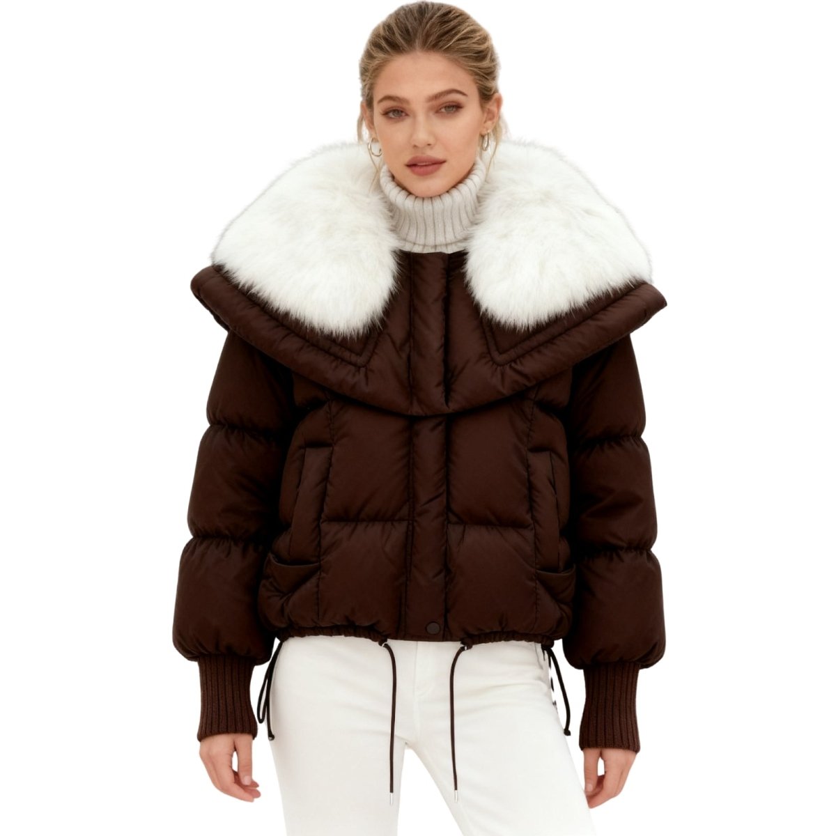 Aurelia | Duck Down Puffer Coat Fur Collar