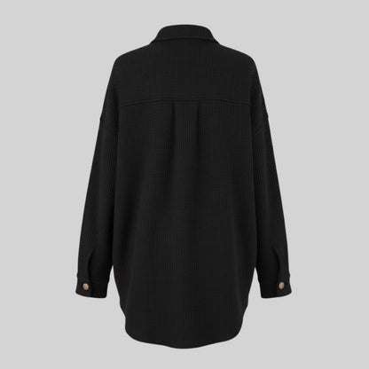 Donelle | Waffle Knit Shacket Relaxed Fit
