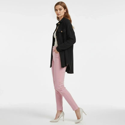 Donelle | Waffle Knit Shacket Relaxed Fit