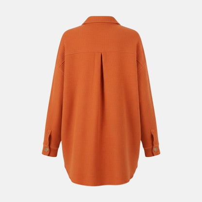 Donelle | Waffle Knit Shacket Relaxed Fit