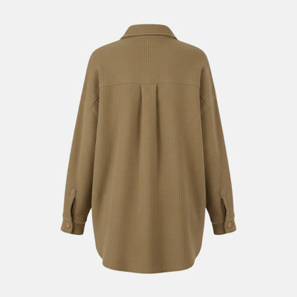 Donelle | Waffle Knit Shacket Relaxed Fit