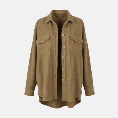 Donelle | Waffle Knit Shacket Relaxed Fit