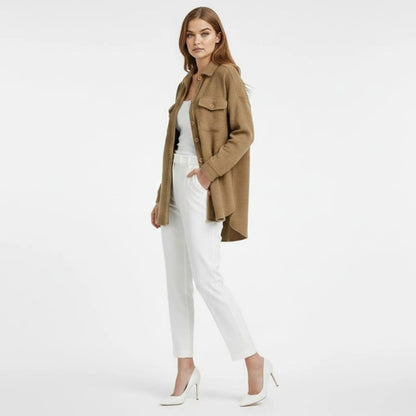 Donelle | Waffle Knit Shacket Relaxed Fit