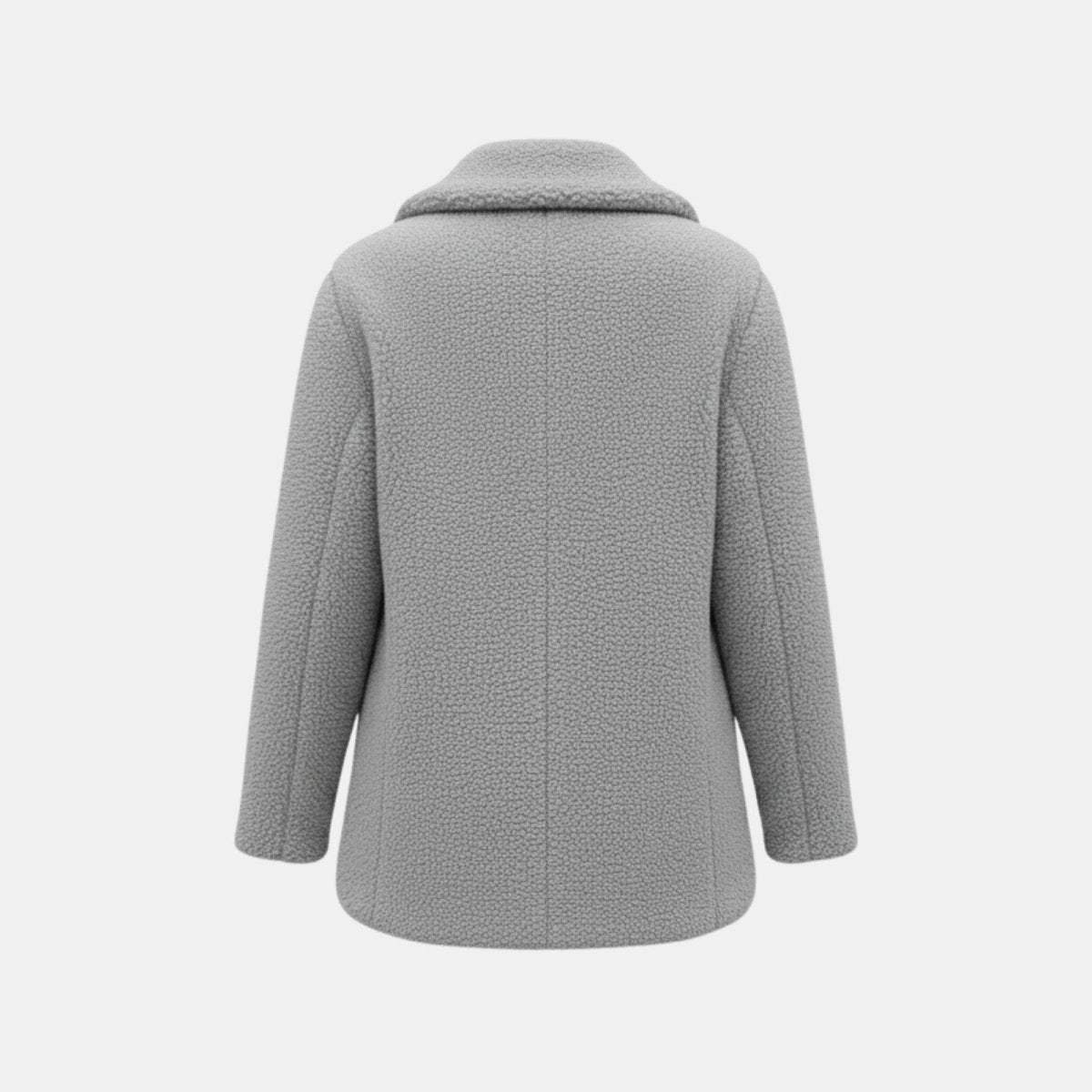 Claire | Double Breasted Bouclé Teddy Coat