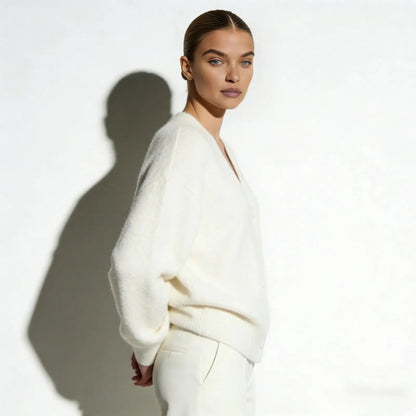 Elaris | Oversized Mohair Knit Cardigan