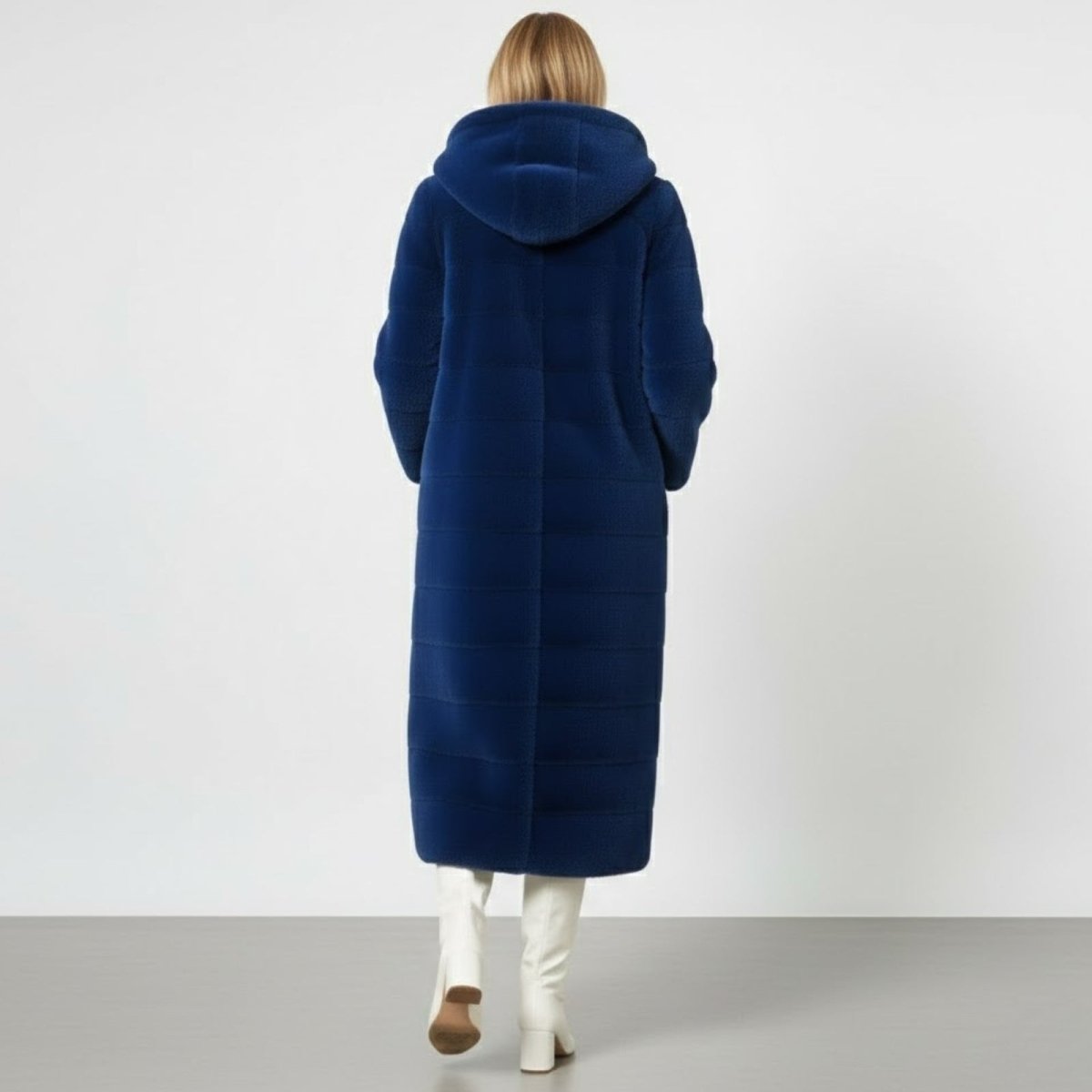 Anastasia | Long Hooded Faux Fur Coat