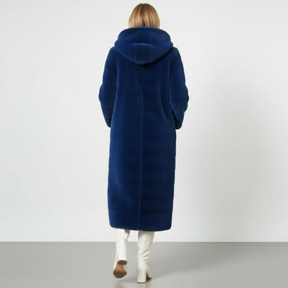 Anastasia | Long Hooded Faux Fur Coat