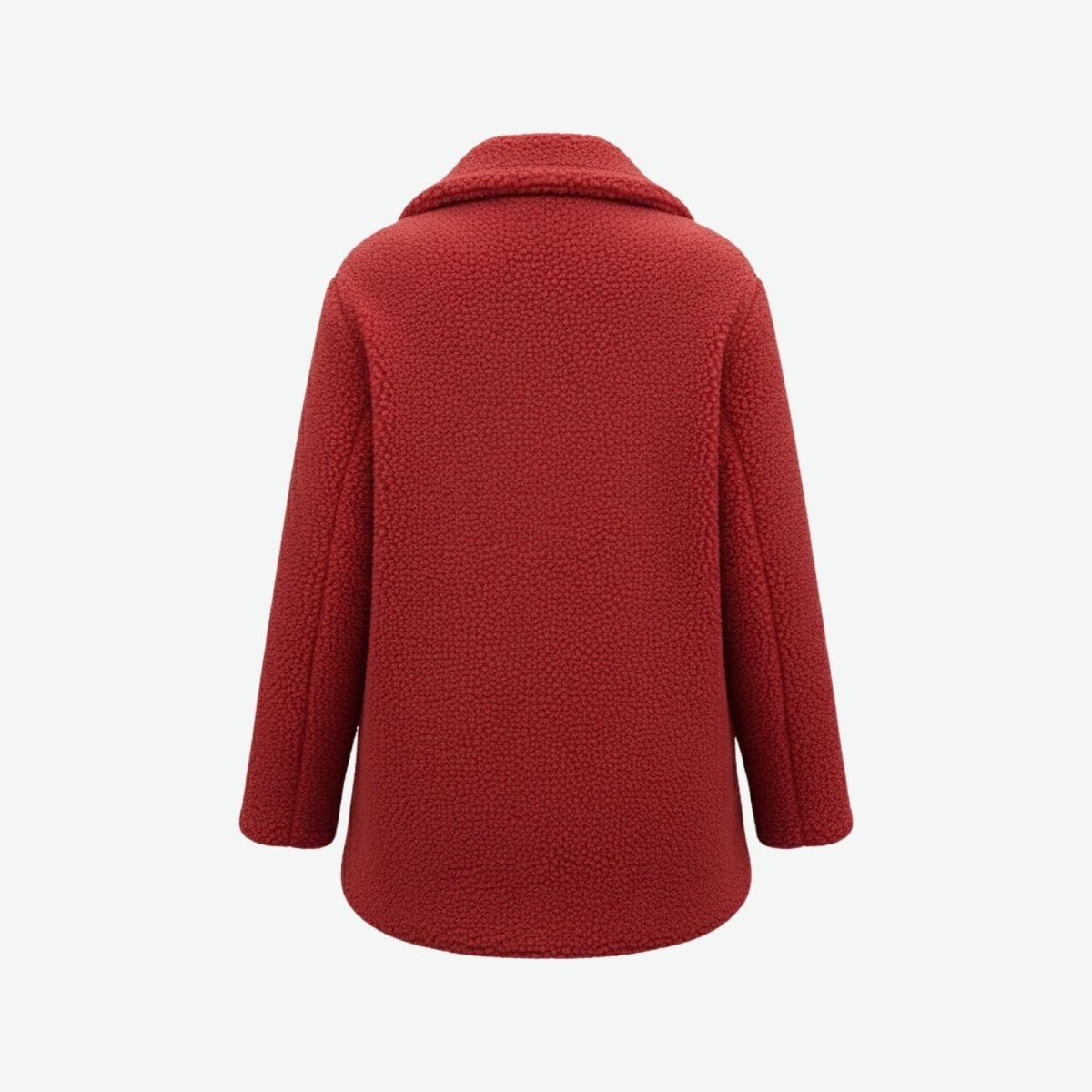 Claire | Double Breasted Bouclé Teddy Coat