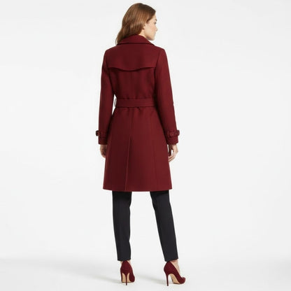 Valentina | Double Breasted Wool Trench Coat