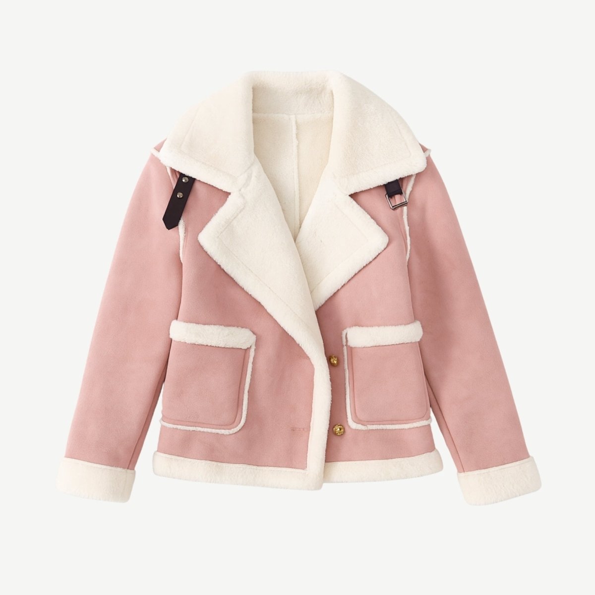 Cosette | Faux Shearling Aviator Jacket