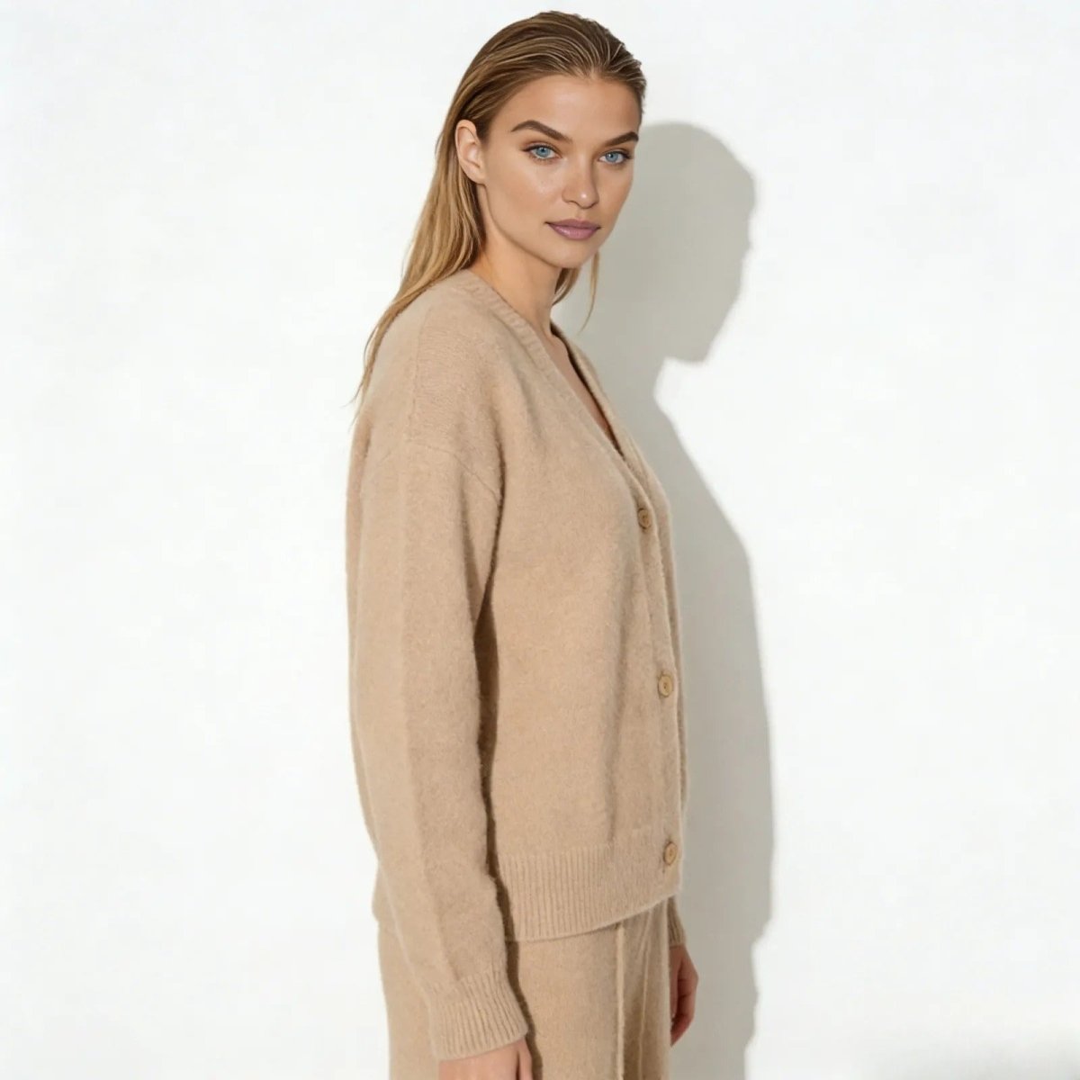 Elaris | Oversized Mohair Knit Cardigan