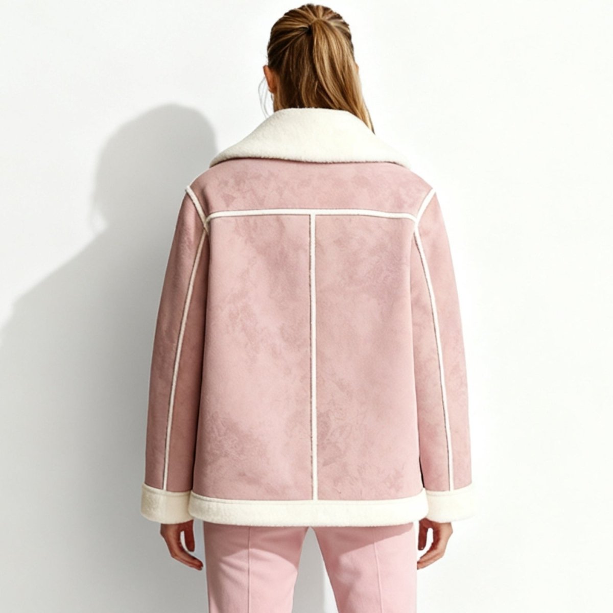 Cosette | Faux Shearling Aviator Jacket