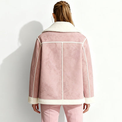 Cosette | Faux Shearling Aviator Jacket
