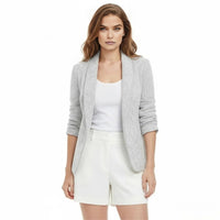 Margot | Open Front Shawl Collar Knit Blazer