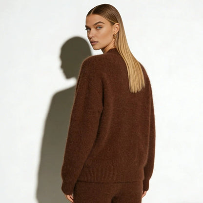 Elaris | Oversized Mohair Knit Cardigan