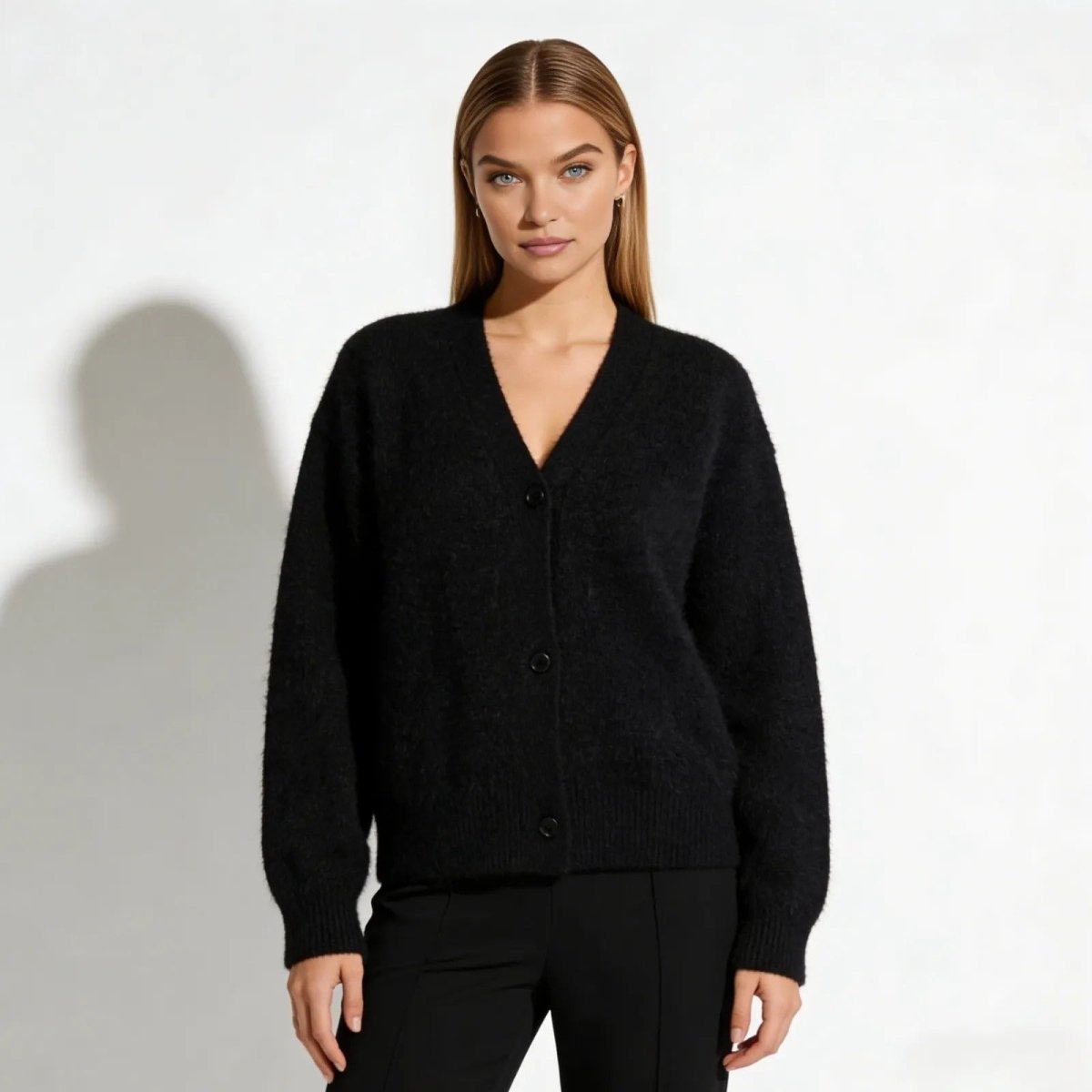 Elaris | Oversized Mohair Knit Cardigan