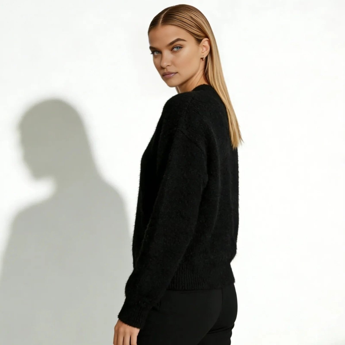 Elaris | Oversized Mohair Knit Cardigan