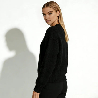 Elaris | Oversized Mohair Knit Cardigan