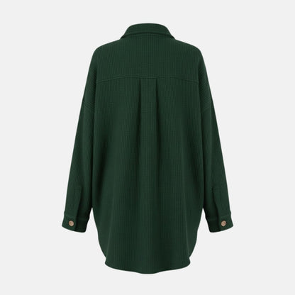 Donelle | Waffle Knit Shacket Relaxed Fit