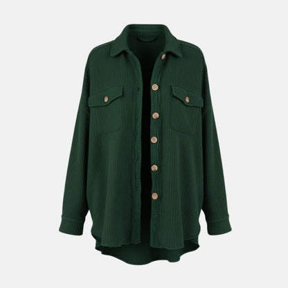 Donelle | Waffle Knit Shacket Relaxed Fit