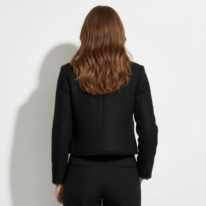 Colette | Cropped Bouclé Tweed Jacket