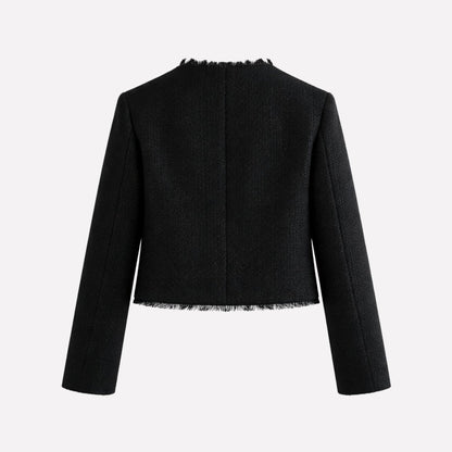 Colette | Cropped Bouclé Tweed Jacket