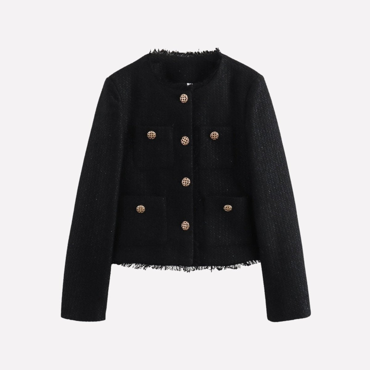 Colette | Cropped Bouclé Tweed Jacket