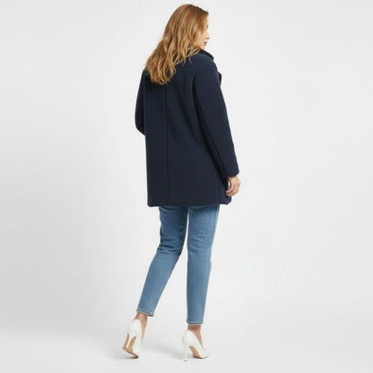 Claire | Double Breasted Bouclé Teddy Coat