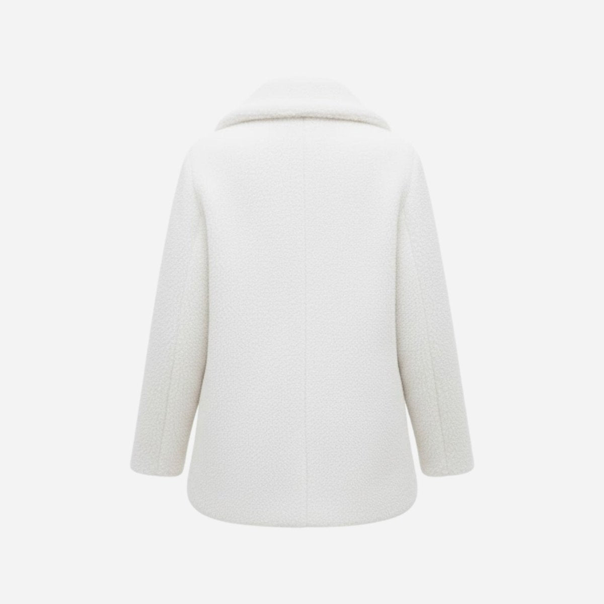Claire | Double Breasted Bouclé Teddy Coat