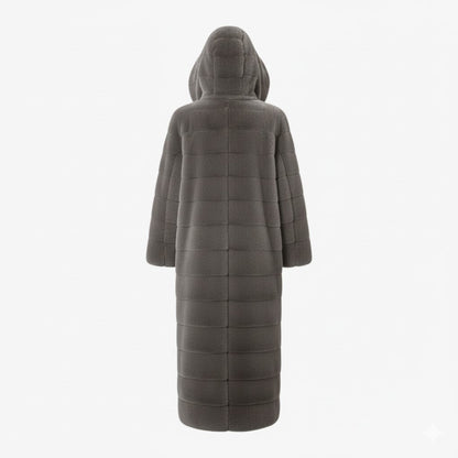 Anastasia | Long Hooded Faux Fur Coat