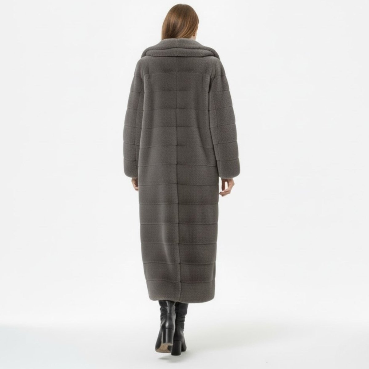 Anastasia | Long Hooded Faux Fur Coat