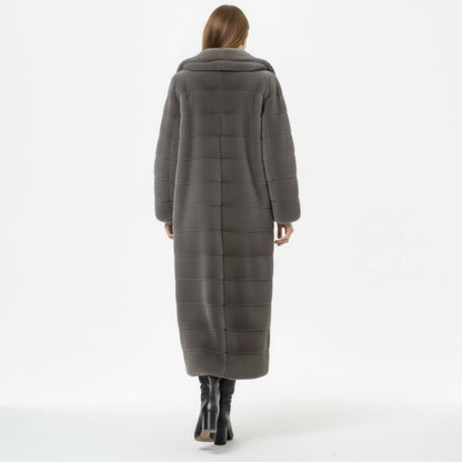 Anastasia | Long Hooded Faux Fur Coat