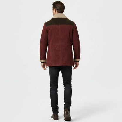 Hudson | Men's Suede Shearling Coat
