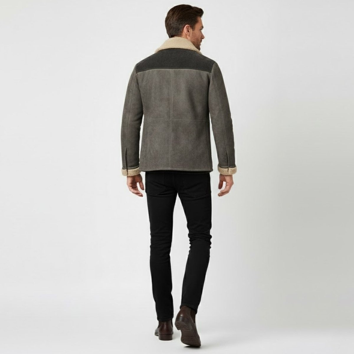 Hudson | Men's Suede Shearling Coat
