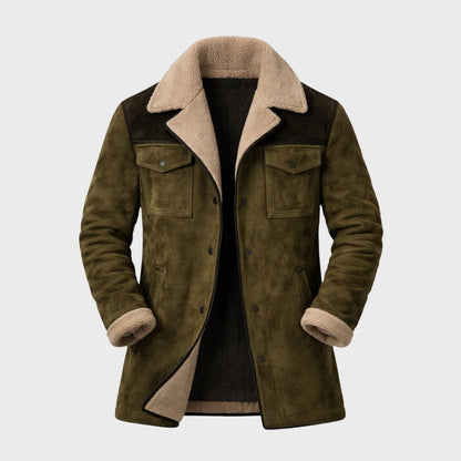Hudson | Men's Suede Shearling Coat