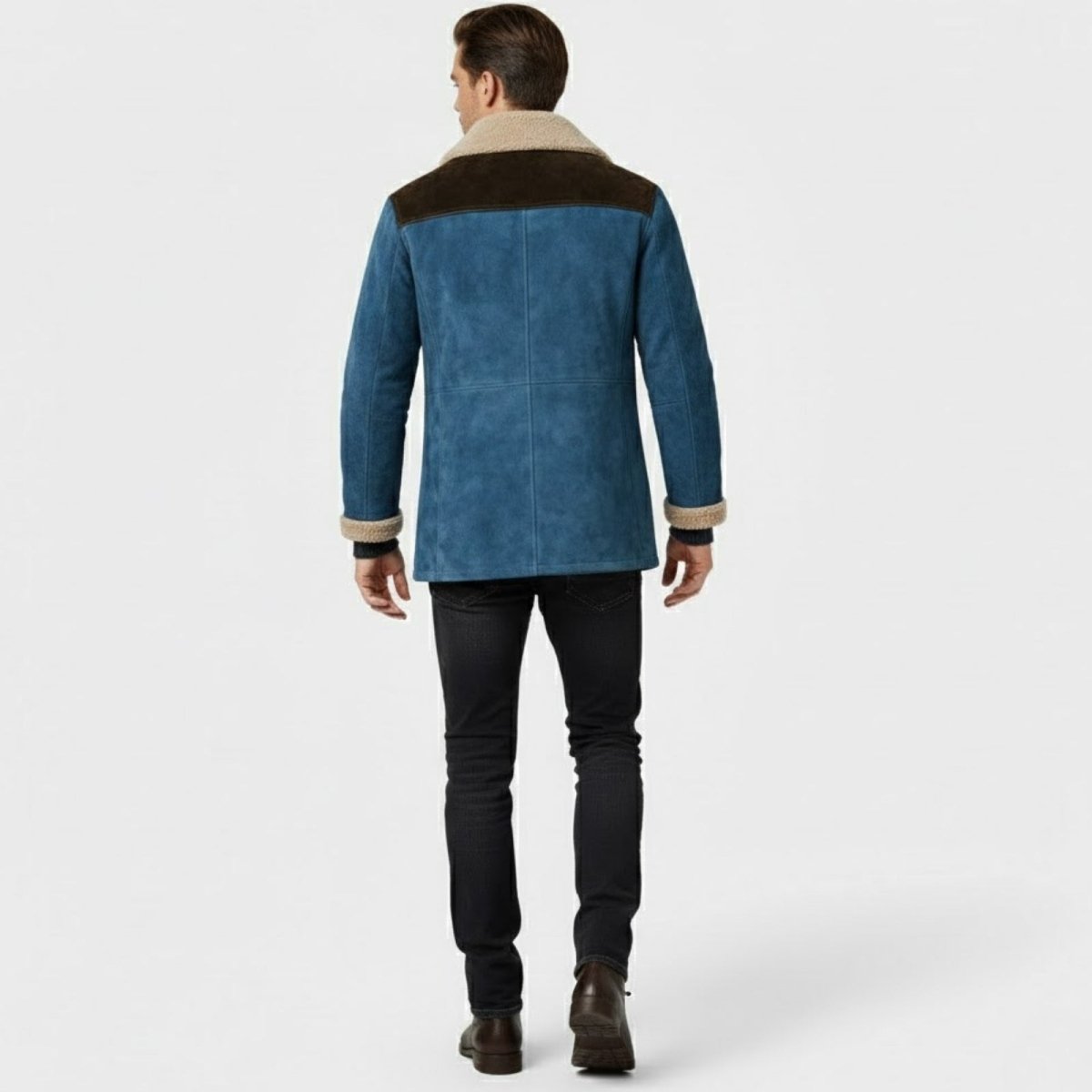 Hudson | Men's Suede Shearling Coat