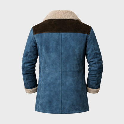 Hudson | Men's Suede Shearling Coat