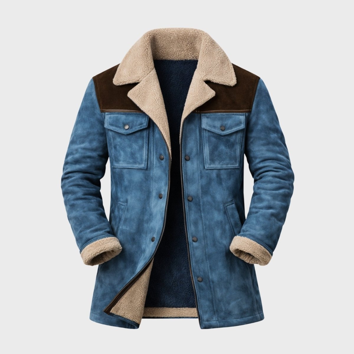 Hudson | Men's Suede Shearling Coat