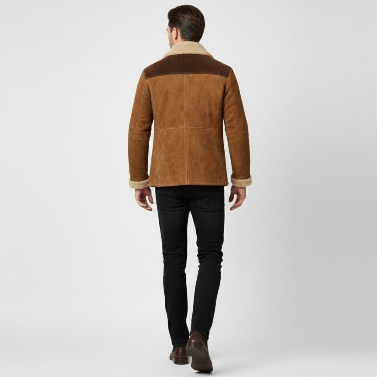 Hudson | Men's Suede Shearling Coat