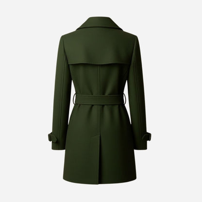 Valentina | Double Breasted Wool Trench Coat