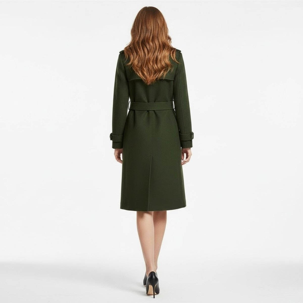 Valentina | Double Breasted Wool Trench Coat