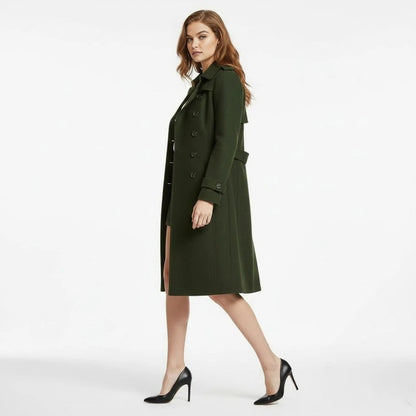 Valentina | Double Breasted Wool Trench Coat