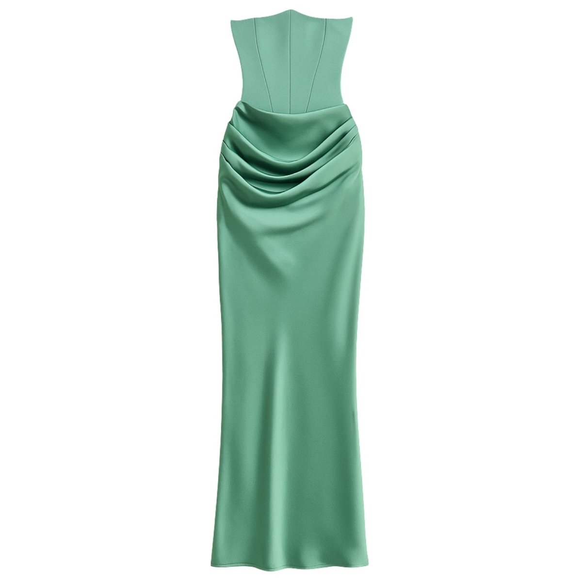 Selvienne | Strapless Satin Formal Gown