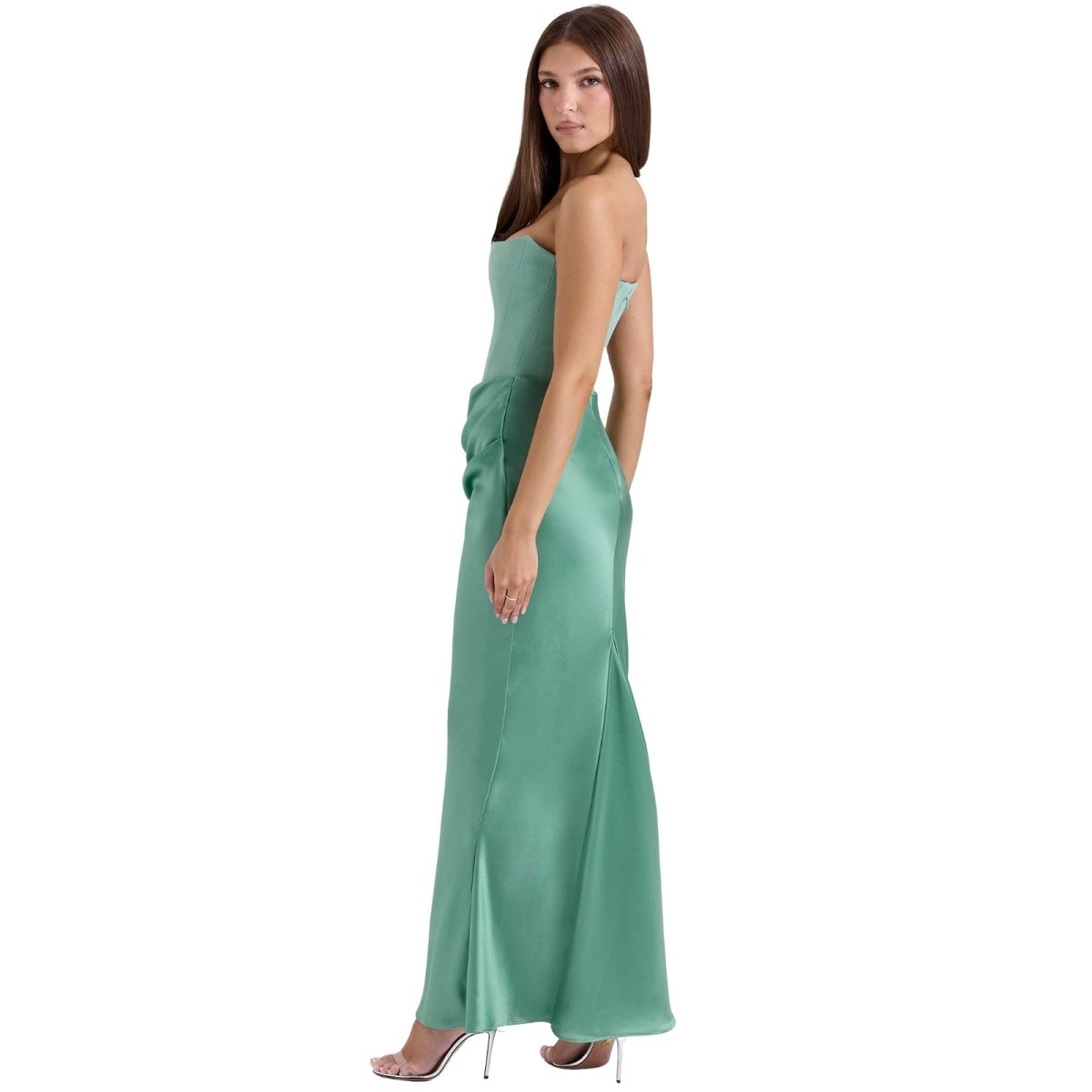 Selvienne | Strapless Satin Formal Gown