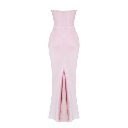 Selvienne | Strapless Satin Formal Gown
